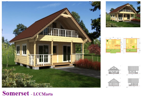 Garden Log Houses